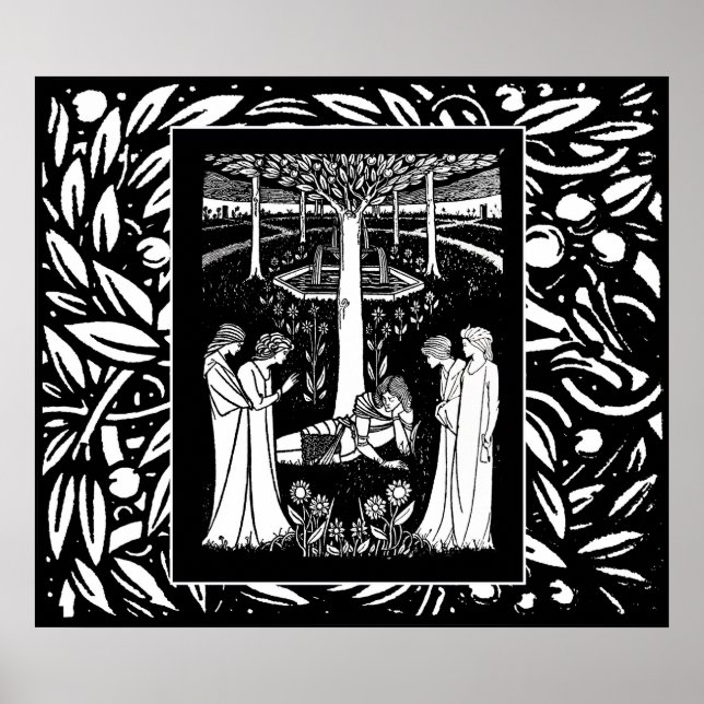 Póster Beardsley Lancelot & Queens Poster (Frente)