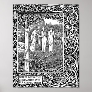 Póster Beardsley: Morte D'Arthur