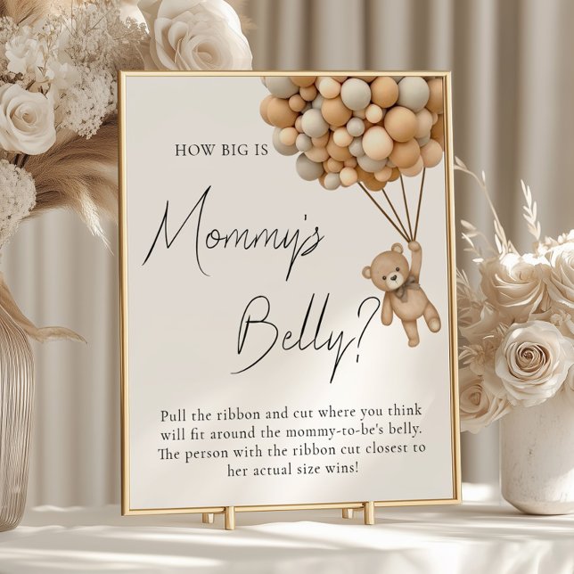 Póster Bearly Wait Baby Shower Cómo Big Mommys Belly Rótu (Subido por el creador)