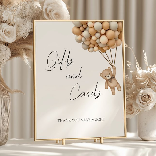 Póster Bearly Wait Balloon Baby Shower Gifts and Cards (Subido por el creador)