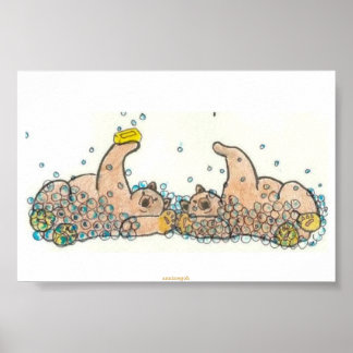 Póster bears in soap