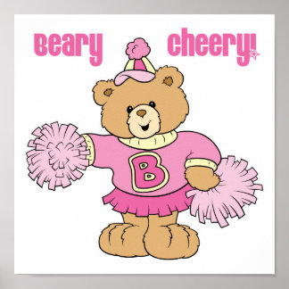 Póster Beary Cheerled Bear