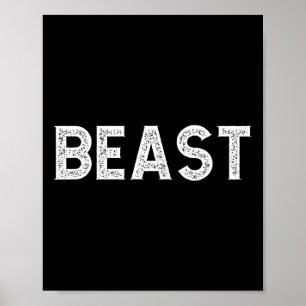 Póster Beast Guay Hombres Gym Workout Sport Muscle Bodybu