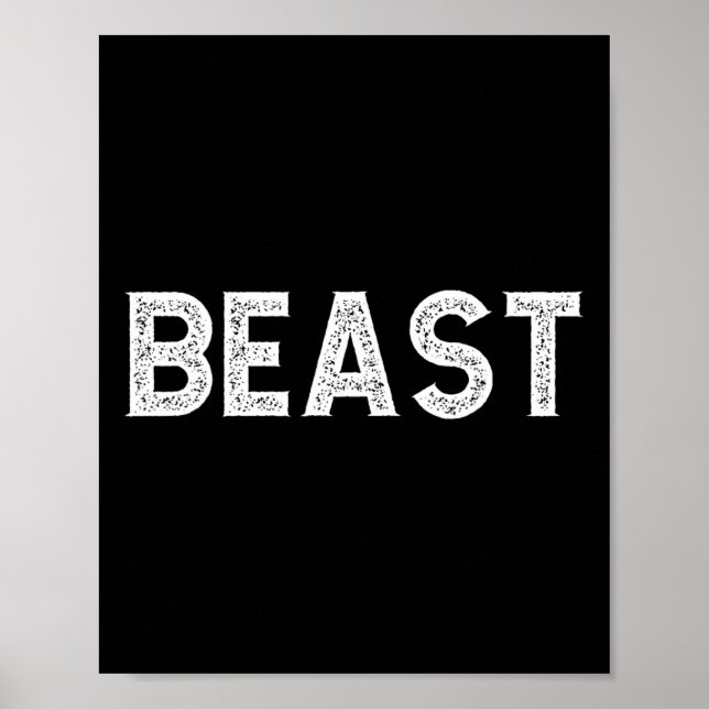 Póster Beast Guay Hombres Gym Workout Sport Muscle Bodybu (Frente)