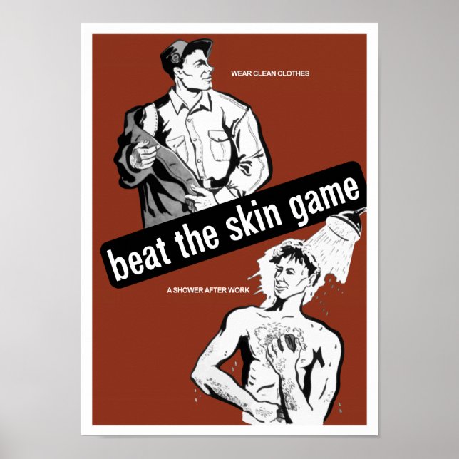 Póster Beat The Skin Game — Poster De Salud (Frente)