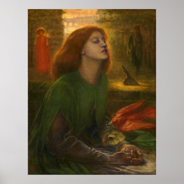 Póster Beata Beatrix - Dante Gabriel Rossetti (Frente)