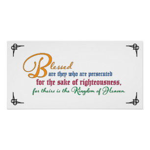 Póster Beatitud: Bienaventurados los perseguidos