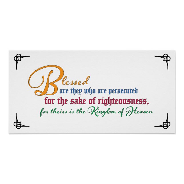 Póster Beatitud: Bienaventurados los perseguidos (Anverso)