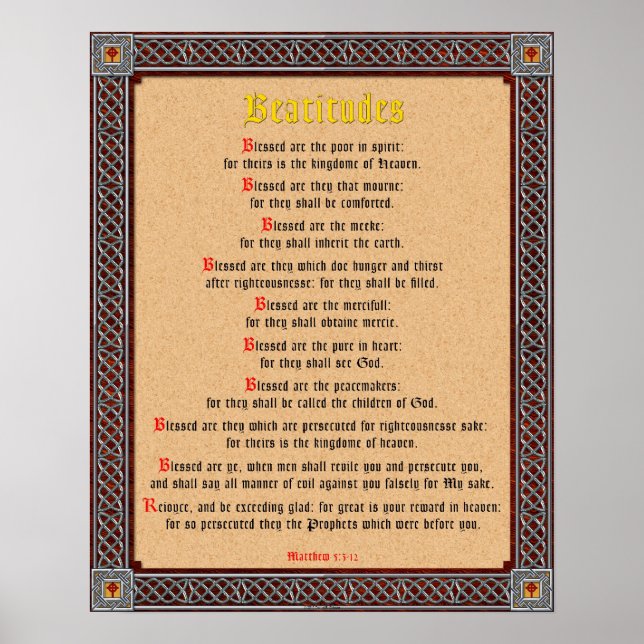 Póster Beatitudes (Frente)