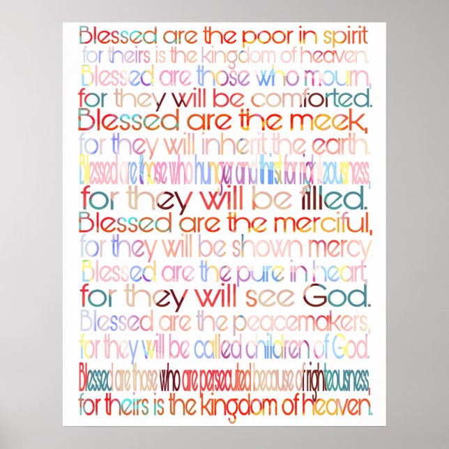 Póster Beatitudes poster (Frente)