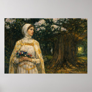 Póster Beatrice de John William Waterhouse