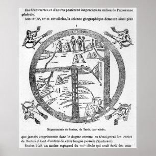 Póster Beatus del mappamundi de Turín