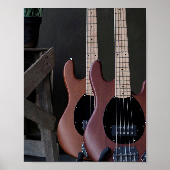 Póster Beautiful Acoustic Guitar (Frente)