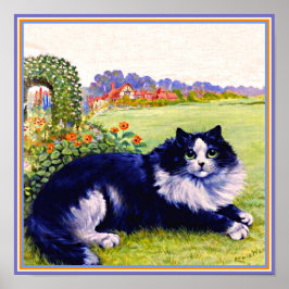 Póster Beautiful Cat, named Peter, Louis Wain famous Pet