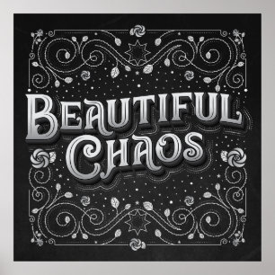 Póster Beautiful Chaos Square Poster (24x24)