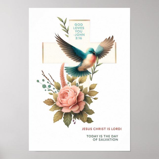 Póster Beautiful Christian Wall Art Digital Download (Frente)