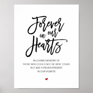 Póster Beautiful Forever In Our Hearts, Black Memorial