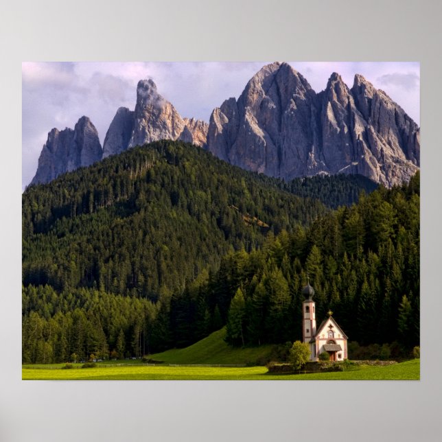 Póster Beautiful isolated lonely church called Rainui 2 (Frente)