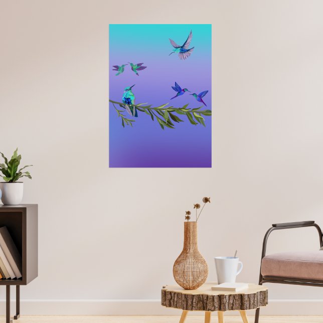 Póster Beautiful love birds wall art poster (Salón 3)