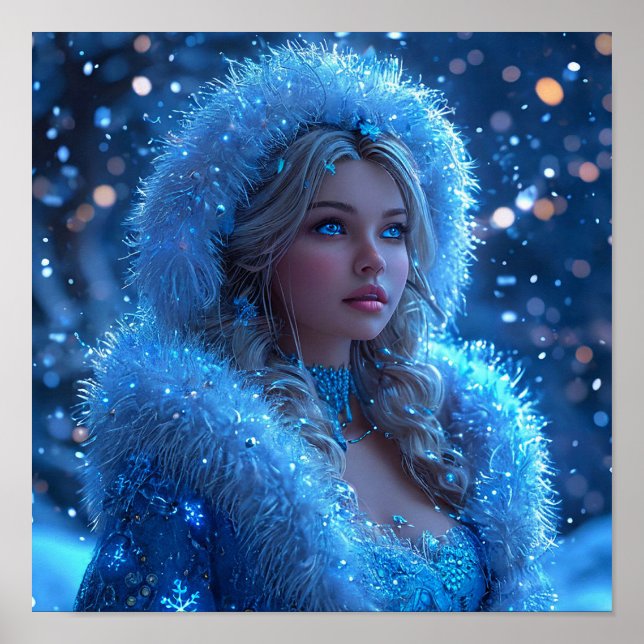 Póster Beautiful Snow Maiden (Frente)