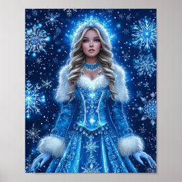 Póster Beautiful Snow Maiden