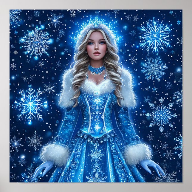 Póster Beautiful Snow Maiden (Frente)