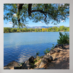 Póster Beautiful Summer's Day City Park Fort Collins CO