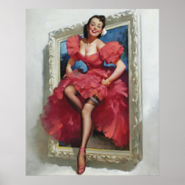 Póster Beautìul Las Mujeres Salen Pin Arriba