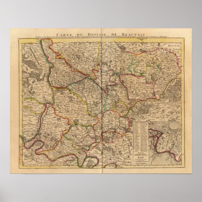Póster Beauvais France (Frente)