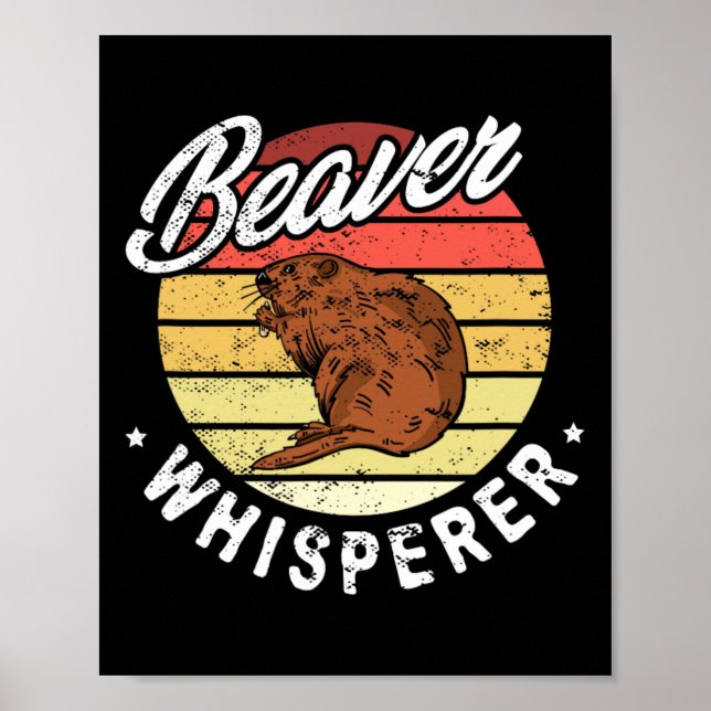 Póster Beaver Whisperer Beaver Hunting Lover (Frente)