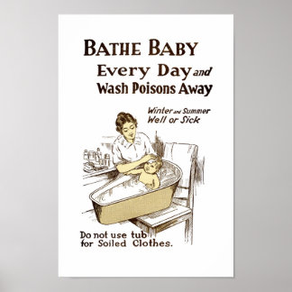Póster Beba a tu bebé todos los días