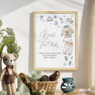 Póster Beba su frío fuera de los libros de ropa para bebé
