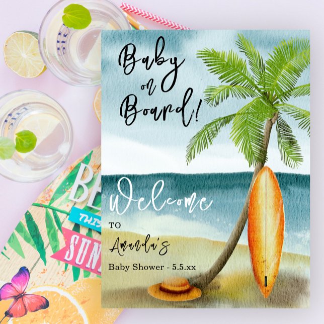 Póster Bebé a bordo Bienvenido a Baby Shower (Subido por el creador)