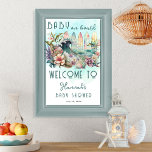 Póster Bebé a bordo de la Baby Shower Tropical Surfing Fl<br><div class="desc">El diseño floral exótico con temática de surf tropical "Baby on Board" es una plantilla de una ducha para bebés con un tema neutro de género y un toque tropical. El diseño retrata un conjunto de tablas de surf coloridas con el océano y una ola de salpicaduras en medio de...</div>