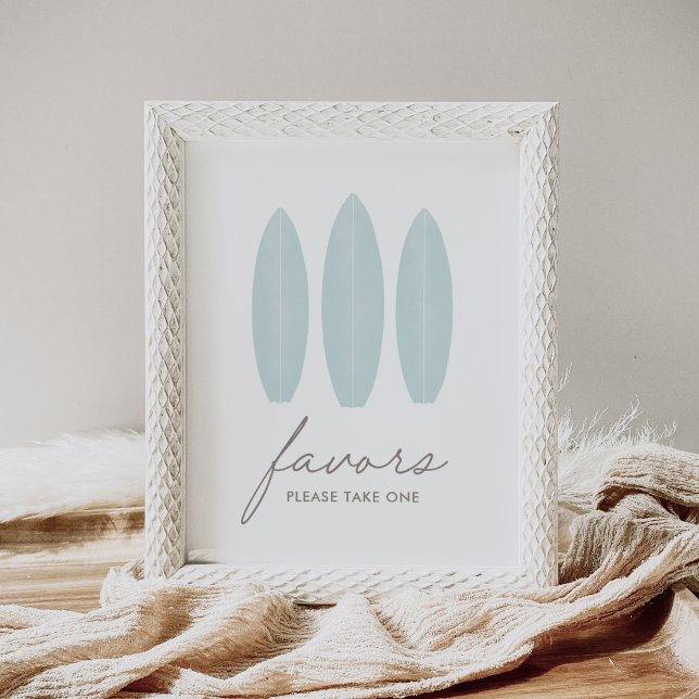 Póster Bebé a bordo Surfboard Baby Shower Favor Rótulo (Subido por el creador)