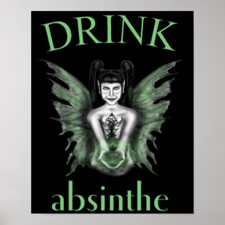 Póster Bebe Absinthe Gothic Fairy Poster