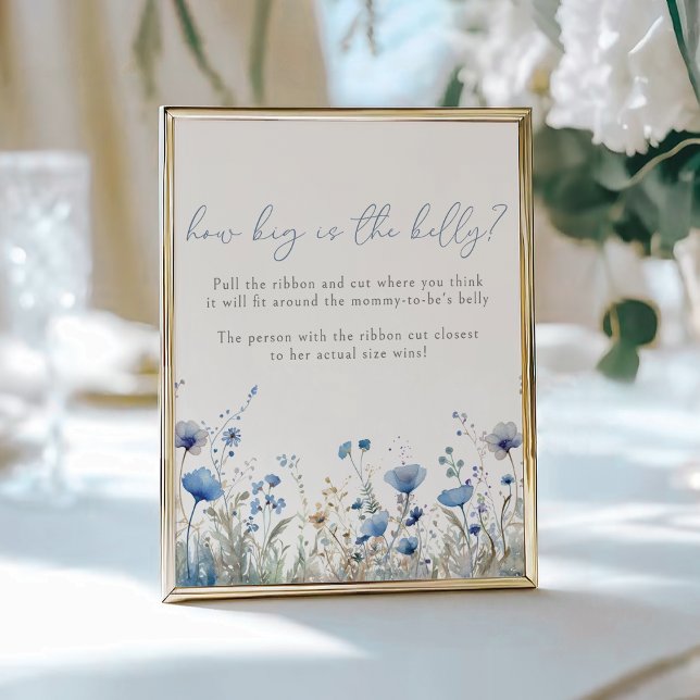 Póster Bebé azul en juego de adivinación de Belly de flor (Subido por el creador)