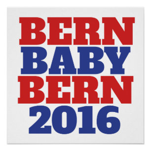 Póster Bebé bern bernie sanders 2016