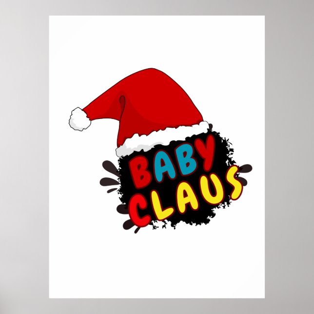 Póster Bebé Claus de Navidad (Frente)