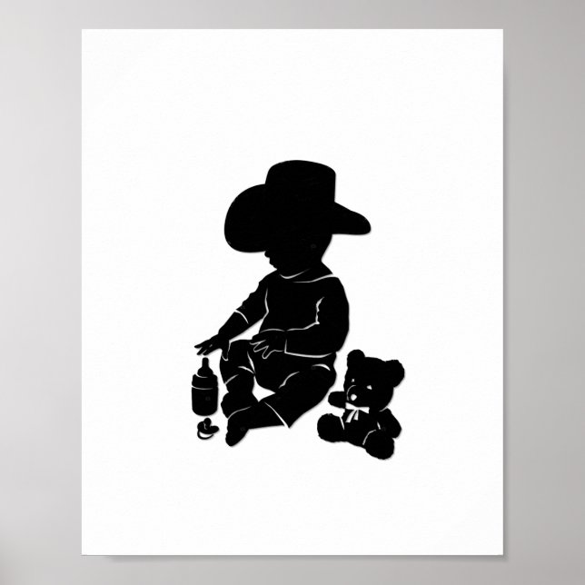 Póster Bebé Cowboy (Frente)