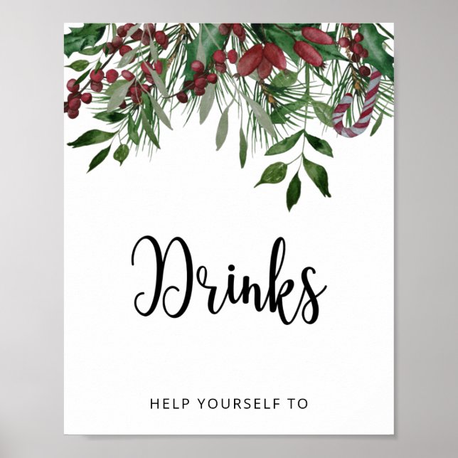 Póster Bebé de invierno Bebidas  (Frente)