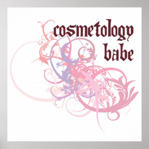 Póster Bebé de la cosmetología