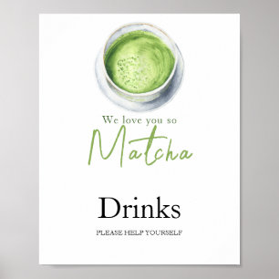 Póster Bebé de Matcha Latte - Bebidas