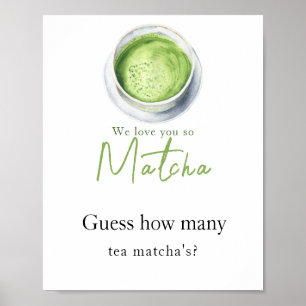 Póster Bebé de Matcha Latte - Cuántos matchas de té