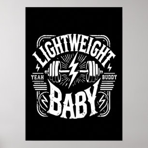 Póster Bebé de peso ligero - Gimnasio de construcción de 