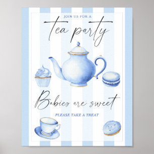 Póster Bebé de té party baby shower Los bebés son dulces