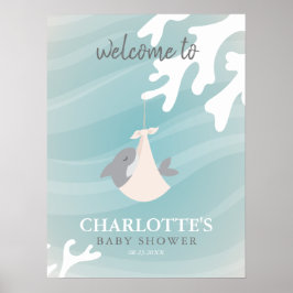 Póster Bebé de tiburón dulce