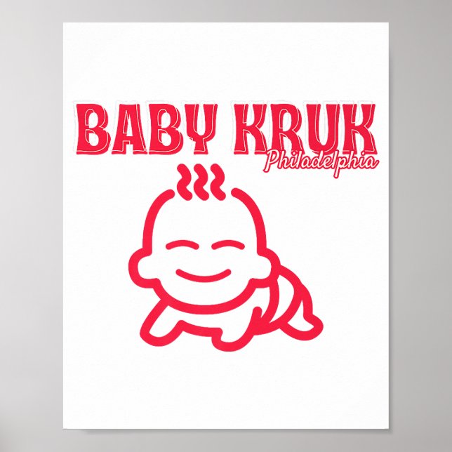 Póster Bebé Divertido Kruk Philadelphia Premium  (Frente)