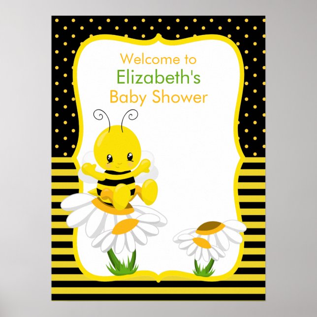 Póster Bebé dulce bebe Poster Baby Shower (Frente)