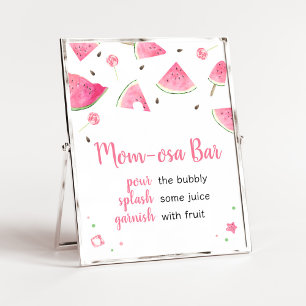 Póster Bebé dulce Watermelon Mom Osa Bar